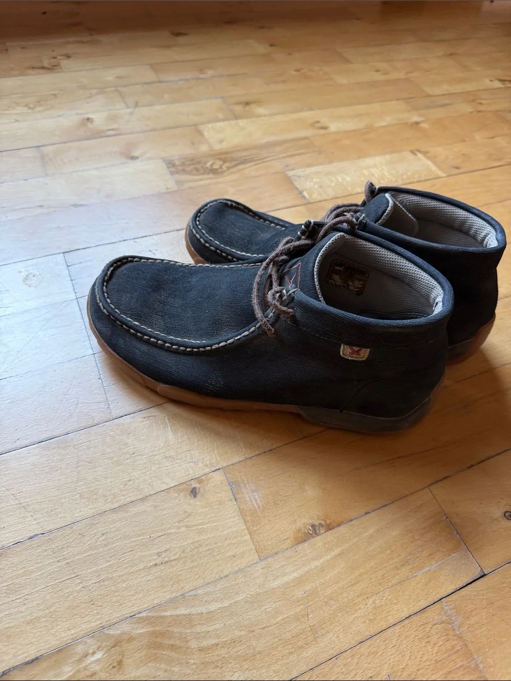 Twisted X Men's Black Suede Driving Mocs
